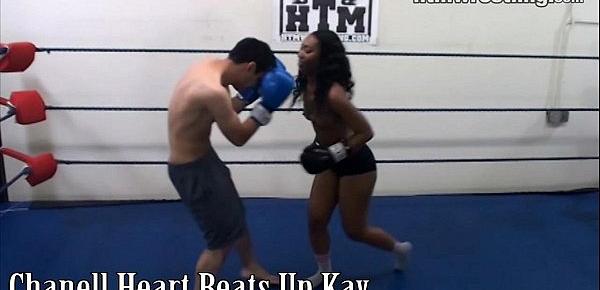  Femdom Boxing Beatdowns - Wimp Gets Dominated